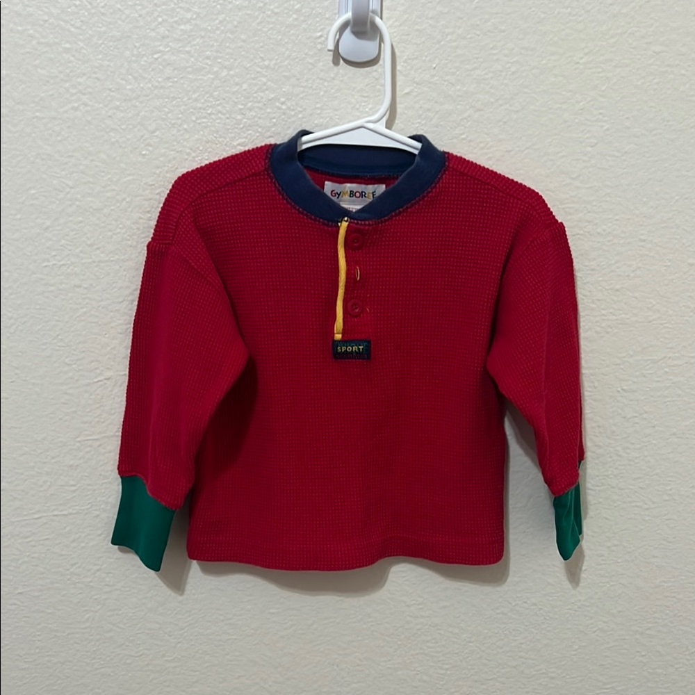 Vintage Gymboree Red Long Sleeve Shirt